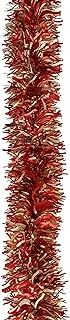 Christmas Tinsel Gold & Red 200cmx10cm