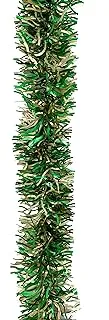 Christmas Tinsel Gold & Green 200cmx10cm