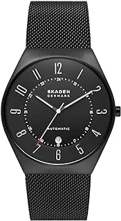 Skagen Men's Grenen Three-Hand Date Watch with Steel Mesh or Leather Band