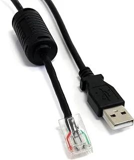 StarTech.com USBUPS06 كابل USB بديل UPS ذكي بطول 6 أقدام AP9827، كابل USB، USB (M) إلى RJ-45 (10 Pin) (M)، 6 أقدام، أسود