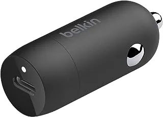 Belkin BoostCharge 30W Fast Car Charger, Compact Design with USB-C Power Delivery Port, USB Car Charger with Universal Compatibility for iPhone 15, 14, Samsung Galaxy S24, Note, Pixel and More - Black