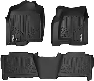 MAXLINER Floor Mats Liner Set Compatible with 1999-2007 Silverado/Sierra 1500/2500/3500 Crew Cab / 2000-2006 Escalade/Suburban/Yukon XL