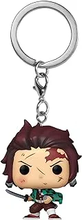 Funko Pop! Keychain: Demon Slayer - Tanjiro Kamado - Bloody Novelty Keyring - Collectable Mini Figure - Stocking Filler - Gift Idea - Official Merchandise - Anime Fans - Backpack Decor