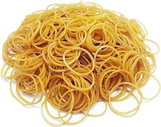 AMEST Rubber Band 50 GM Size 16, 250 Pcs Elastic Stretchable For School Home Office Stationary Organizing,Yellow Colour