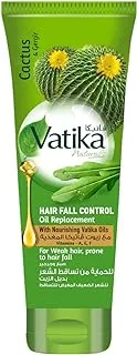 Vatika Naturals Hair Fall Control Oil Replacement Hair Cream - 300ml | Non-Sticky & Non-Greasy Leave-In Conditioner | For Weak & Breaking Hair | Cactus, Gergir, Vitamins A,E,F