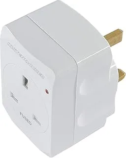 KISTENMACHER EGK 613B, 3-way Wall Plug Adapter, British Standard (3 x BS socket)