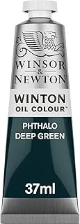 Winsor & Newton 1414048 Winton Oil Color Paint, 37-ml Tube, Phthalo Deep Green