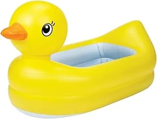 Munchkin White Hot Duck Tub, heat sensing, helps to maintain warm bath water temperature, ducky changes color when too hot, infant/baby/toddler/kids,6 months to 24 Months.