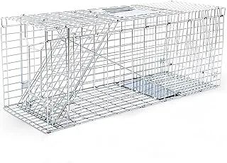 egardenkart Cat Trap Live Animal Trap Easy Set One-Door Cage Trap for Raccoons, Stray Cats, Groundhogs, Opossums, and Armadillos (Large)