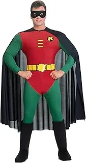 Rubie's Official DC Comics Robin Classic Mens Costume, Adult Superhero Fancy Dress, Red/Green