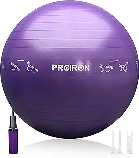 PROIRON Yoga Ball Anti-Burst Exercise Ball Chair with Quick Pump Slip Resistant Gym Ball Supports 500KG Balance Ball for Pilates Yoga Birthing Pregnancy Stability Gym Workout Training