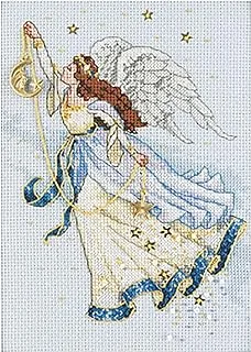 أبعاد Needlecrafts 6711 عد عبر الغرز، Twilight Angel، ذهبي