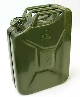 Biella™ Metal Fuel Jerry Can Holder Storage for Petrol Diesel Oil Liquids Container—20L Green…