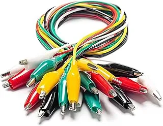 Biella™ 10Pcs Coloured Crocodile Clip - Double-ended Alligator Clips Cable Testing Wire Clip for Electrical Appliances Digital Test