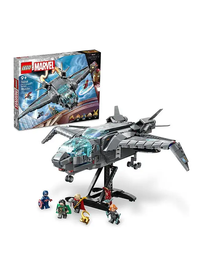 LEGO LEGO 76248 Super Heroes Marvel The Avengers Quinjet Building Toy Set (795 Pieces)