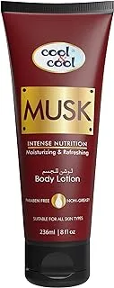 Cool & Cool Musk Body Lotion | Non Greasy & Paraben Free, 236ml