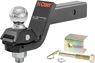 CURT 45143 RockerBall Cushion Hitch Ball Mount, 7,500 lbs 2-Inch Diameter, 2-in Shank, 3