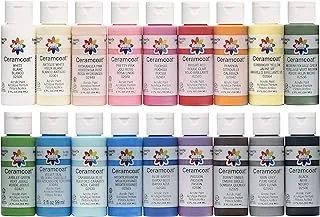 Delta Creative 18 Ceramcoat Acrylic Paint Set, 2 oz, Top Colors