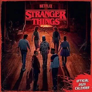 Stranger Things 2023 Calendar ، شهر لعرض التقويم الجداري المربع ، المنتج الرسمي (تقويم مربع الأشياء الغريبة)