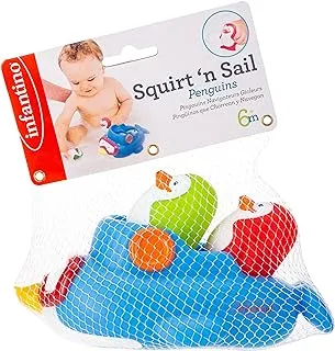 Infantino-Squirt'N Sail Penguins |Baby Bathing Toys|