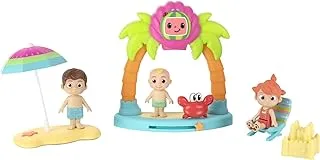 مجموعة لعب Cocomelon Family Beach Time Fun Playset ، متعددة الألوان