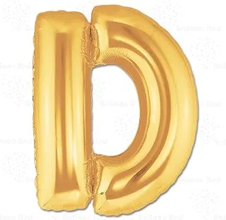 40 Inch Giant Jumbo Helium Foil Mylar Balloons for Party Decorations (Premium Quality), Gold, Letter D