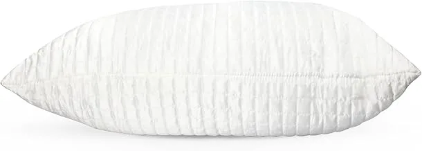 Hotel Linen Klub DEYARCO Glofresh Quilted Box Pillow Queen (50 x75cm)- 700grams Soft Fiber Filling, 125GSM Microfiber Satin Fabric,Soft and Glossy Finished