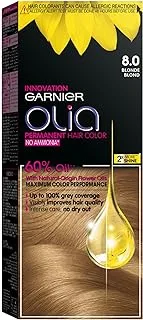 Garnier Olia, No Ammonia Permanent Hair Color With 60% Oils, 8.0 Blonde