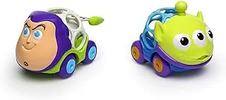 DISNEY BABY Go Grippers - Car Toy - 2-pack - 6-60 months - made with finger holes, so little hands can easily grab and go