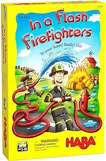 HABA 305480 in a Flash Firefighters - لعبة ترتيب سباق للأعمار من 5 سنوات + إصدار اللغة الإنجليزية (صنع في ألمانيا)