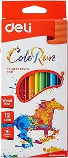 Deli Ec00100 Colored Pencil Clean And Flat Edge After Cutting For Safe Use