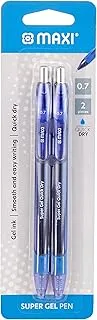 MAXI GEL PEN 0.7MM BLISTER OF 2 PC BLUE