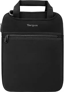 Targus Vertical Slipcase Secure Business Professional Travel Laptop Bag With Hideaway Handles, Cross Shoulder Strap, Protective Padding For 14-Inch Laptop, Black (Tss913)