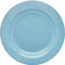 DINEWELL MELAMINE BLUE SPECKLE SOUP PLATE, WHITE, 10.5 INCH, DWSP001BS ,1 PC