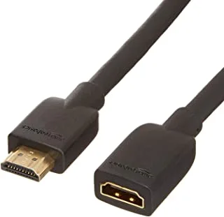 Amazon Basics High-Speed Male to Female HDMI Extension Cable - 6 Foot (2M)