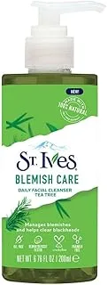 St. Ives Blemish Care Face Wash With 100% Natural Tea Tree Extracts & Salicylic Acid| Unclogs Pores and Removes Impurities, Dirt & Oil| Dermatologically Tested| Soap-Free & Paraben-Free| 200ml