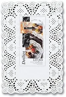 Fun Festive Doily Rectangular 8X12In - White, Pack Of 250