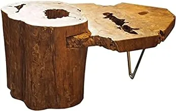 Dubai Garden Centre Reclaimed Log Wood Coffee Table, Brown