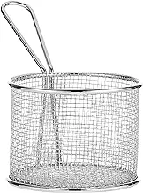 Harmony Round Basket With Handle - Silver