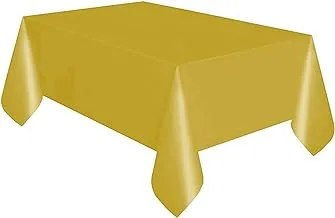 Unique Gold Plastic Table Cover