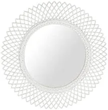 Dubai Garden Centre Sun Leaf Mirror, White