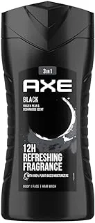 Axe Men Shower Gel, for long lasting odour protection, Black, 12 hours refreshing fragrance, 250ml