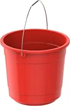 Cosmoplast EX 5L Round Plastic Bucket with Steel Handle, Red, IFHHBU057RD, EX Bucket