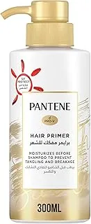 Pantene Pro V Hair Primer, A Pre Wash Detangler To Moisturize & Prevent Tangling And Breakage, Anti Fall Solution, 300ml, Multi-Color