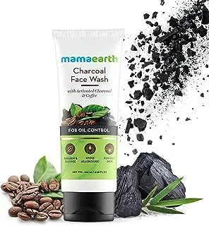 MAMAEARTH Charcoal Face Wash With Activated Charcoal & Coffee For Oil Control, 100 ml