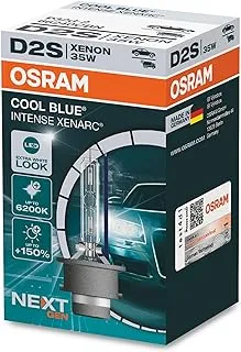 OSRAM XENARC® COOL BLUE® INTENSE D2S, +150% more brightness, up to 6,200K, xenon headlight lamp, LED look, Folding box (1 lamp)