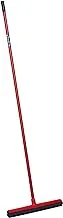 Vileda Wipe & Dry Floor Wiper 42 Cm With A Stick, Triple Lip, Rubber Lip, 42 x 4 x 141 CM - Red & Blue