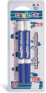 Carioca Whiteboard Finetip Marker Blister 2Pcs Blue