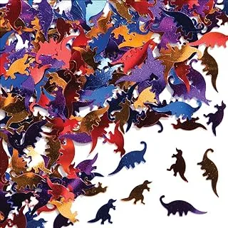 Creative Converting Little Dino Party Confetti Foil Dinosaurs