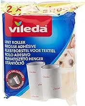 Vileda Lint Roller Refill, Efficient, Gentle On Fabrics, Comfortable (58 Sheets)